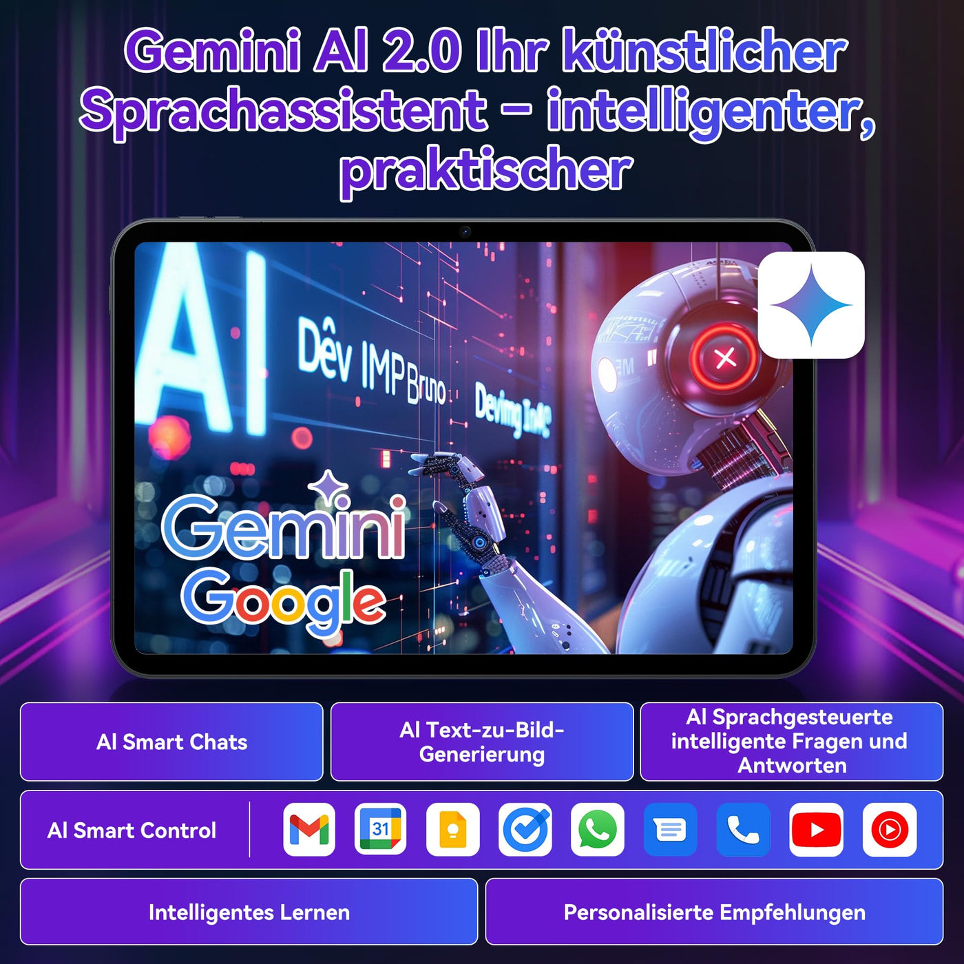TABWEE T60 Pro Tablet 13,4 Zoll Android 15, 120Hz Display, 24GB RAM + 256GB ROM (2TB TF), 10000mAh Akku, Octa-Core Gaming Tablet, Widevine L1, 5G WiFi, 18W Schnellladung, inkl. Tastatur und Stift.