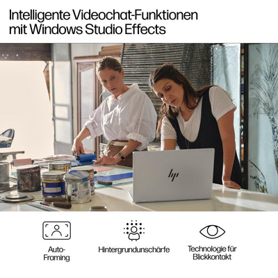 HP Envy x360 2-in1 Convertible Laptop PC | AMD Ryzen 5 8640HS | KI optimiert | 16” WUXGA Touchscreen | 16GB RAM | 512GB SSD | AMD Radeon-Grafikeinheit | Windows 11 Home | QWERTZ Copilot Key | Silber