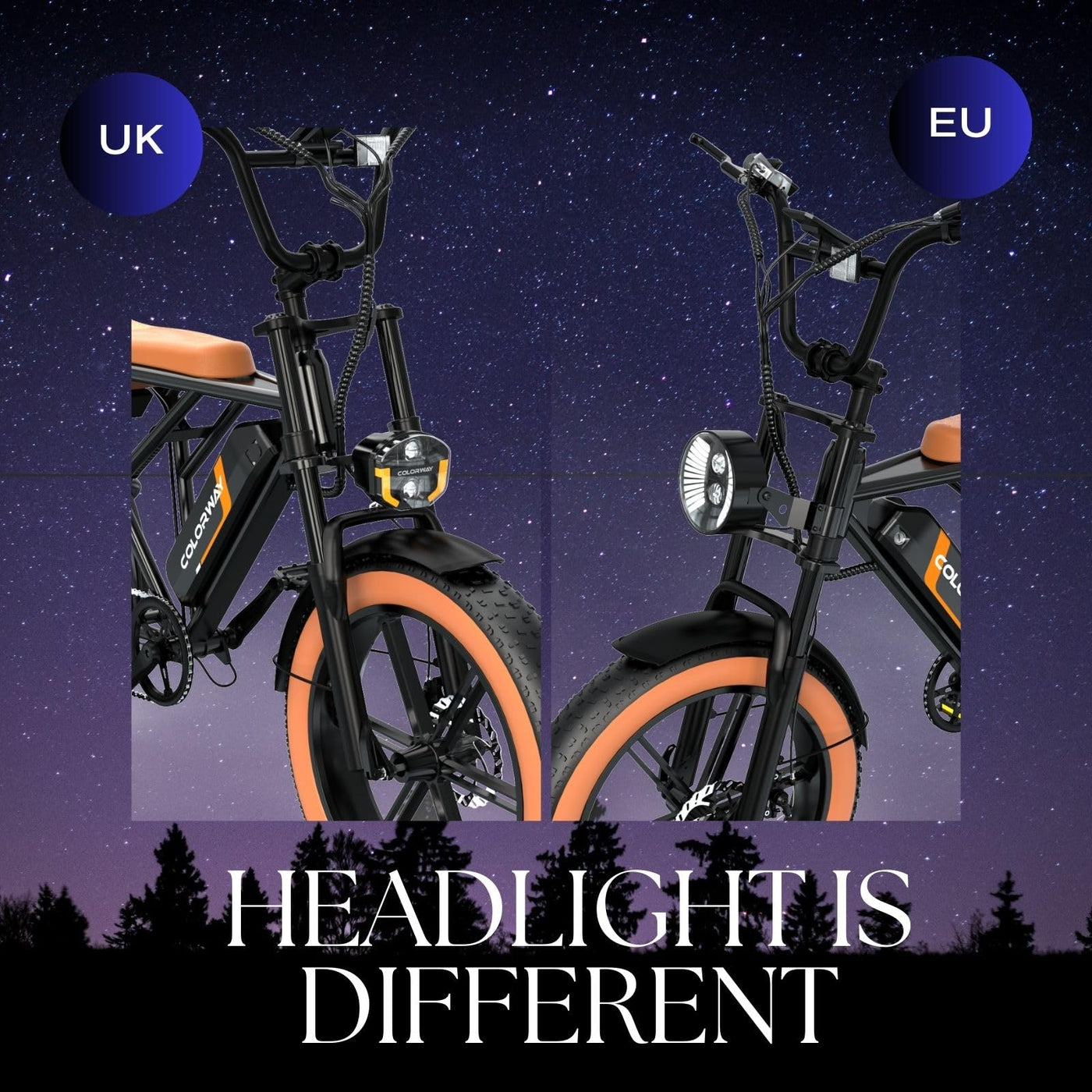 COLORWAY Elektrofahrräder –20 Zoll Offroad EBike, 250W Motor und 48V 15Ah Akku – leistungsstarkes elektrisches Pendlerfahrrad für Unisex-Erwachsene, 7-Gang, die Reichweite beträgt 45–100 km.