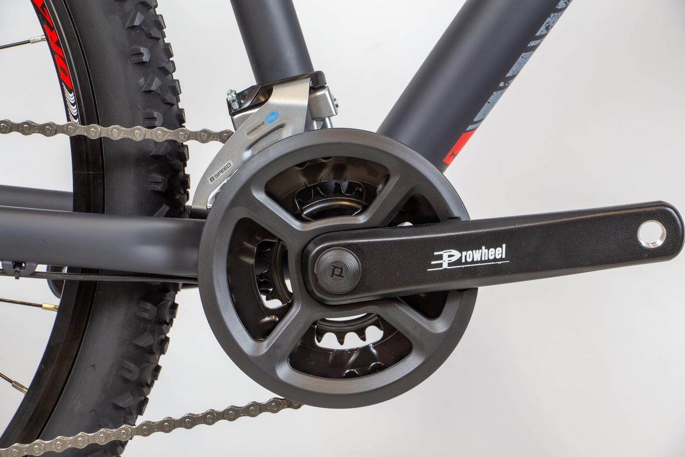 HEAD Troy II Mountainbike, Schwarz matt/rot, 46 cm