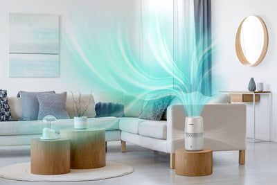 Philips Luftbefeuchtung 2000er Serie - NanoCloud-Technologie, Befeuchtet Räume bis zu 31m2, 2L Wassertank, 99% weniger Bakterien, Weiß, (HU2510/10)