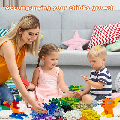 Bausteine Box Mit 1500 Klemmbausteinen – Kompatibel Zu Allen Herstellern – 14 Farben & 19 Formen – Building Blocks Für Kinder Ab 6 Jahre – Klassisches Konstruktionsspielzeug Für Jungen Und Mädchen.