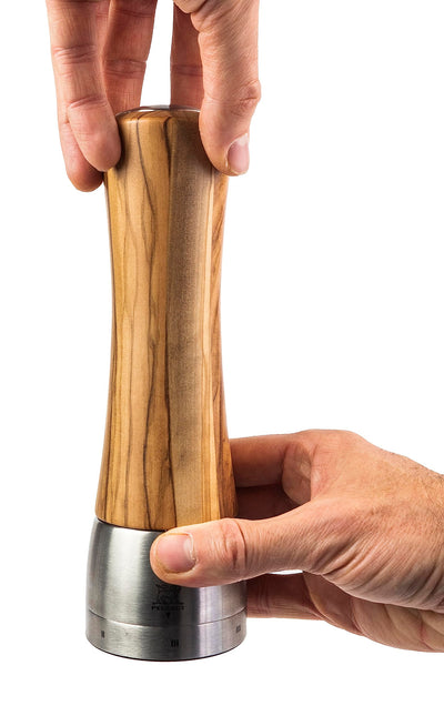 Peugeot Madras Manuelle Salzmühle, Mahlgradeinstellung u’Select, Höhe: 21 cm, Olivenholz, 36171