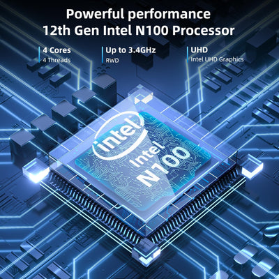 Crelander 2-in-1-Mini-Laptop | 8-Zoll-Touchscreen tragbarer kleiner Taschencomputer | Intel N100 Prozessor der 12. Generation | 12 GB DDR5 RAM 1 TB SSD | PD 30 W Aufladung | WiFi6 BT5.2 | Tastatur mit