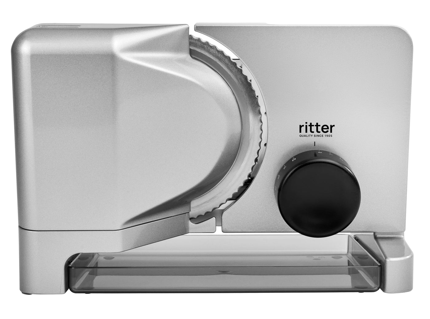 ritter E 16 Elektrischer Allesschneider & Brotschneidemaschine aus Metall mit ECO-Motor, Made in Germany, Schwarz