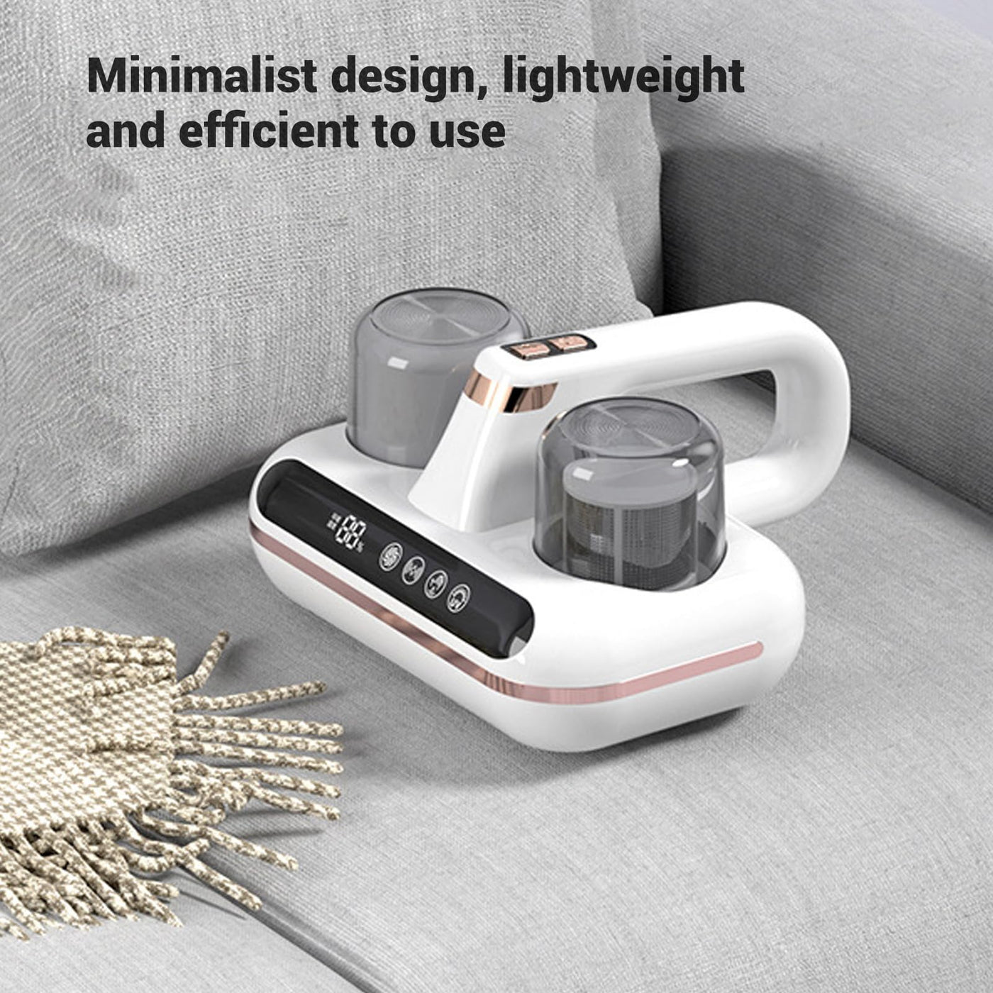 Jiawu Staubsauger des Bett-16Kpa, Akku-Matratzenstaubsauger mit 4 Waschbaren Ersatzfiltern, Leistungsstarker Hand-Tiefenreiniger mit Saugfunktion Zum Staubsaugen von Betten, Laken, Sofas