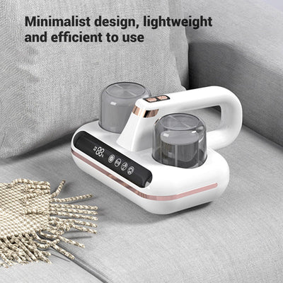 Jiawu Staubsauger des Bett-16Kpa, Akku-Matratzenstaubsauger mit 4 Waschbaren Ersatzfiltern, Leistungsstarker Hand-Tiefenreiniger mit Saugfunktion Zum Staubsaugen von Betten, Laken, Sofas