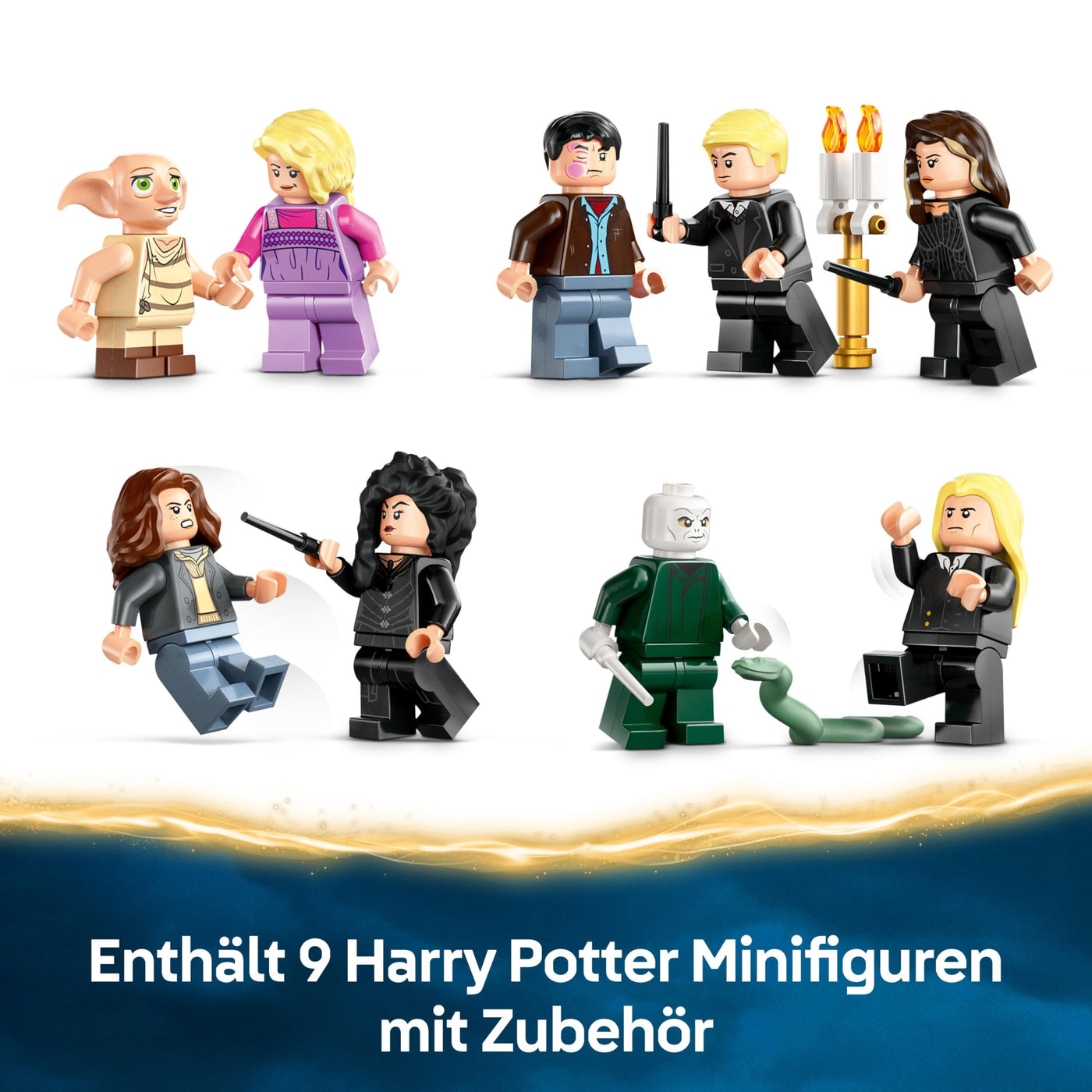 LEGO Harry Potter Landsitz der Familie Malfoy, Fantasy Spielzeug zum Sammeln und Ausstellen, Geschenk für Jungen, Mädchen und Fans der Zauberwelt, Geschenkidee mit 9 Minifiguren 76453