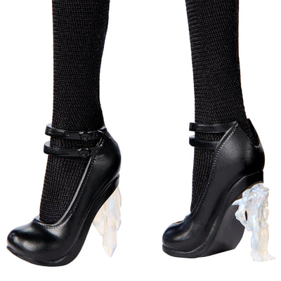 Monster High Wednesday Puppe, Rave’N Wednesday Sammelfigur in schwarzem Gothic-Kleid, inspiriert von der Tanzszene, Premium-Accessoires und Puppenständer, HXJ03