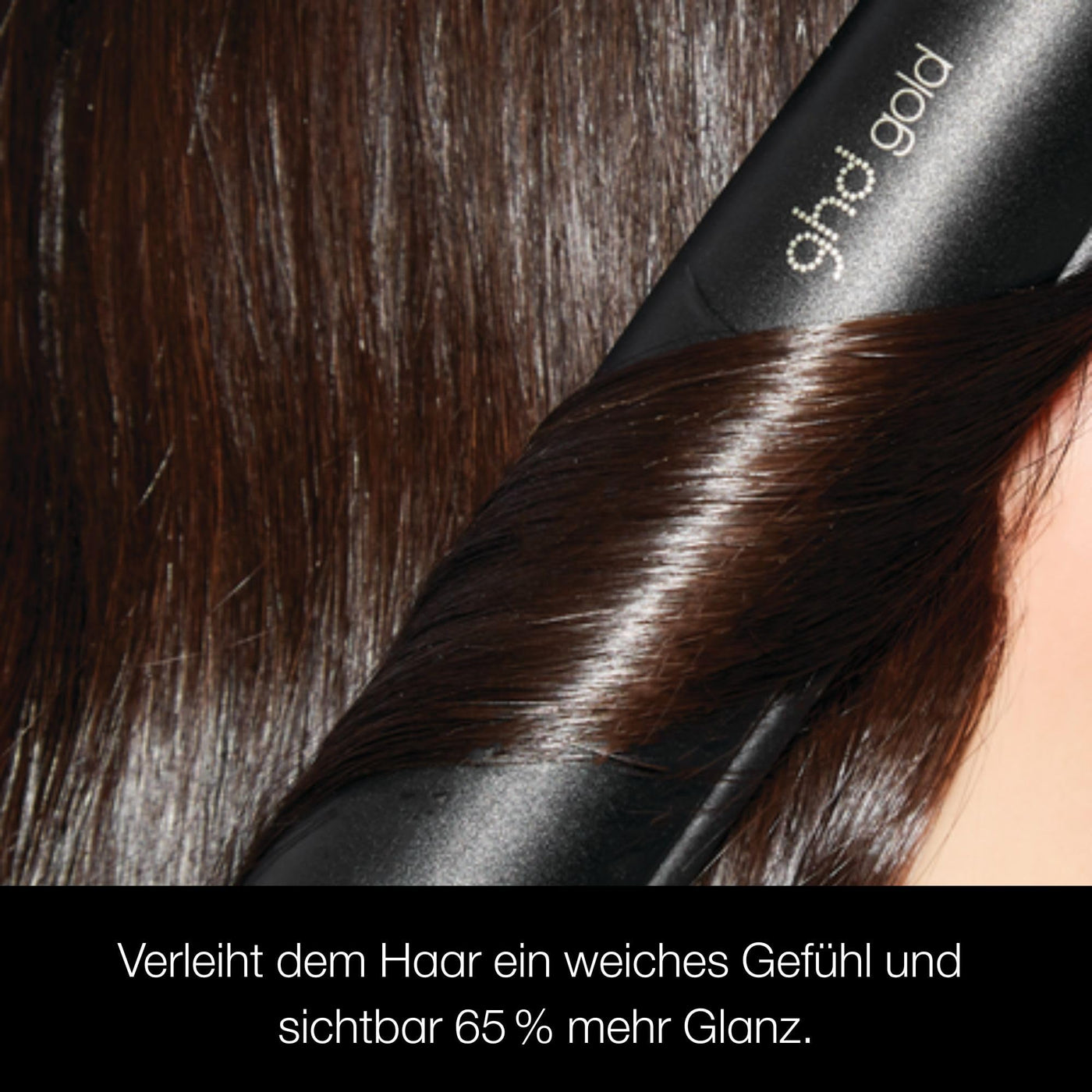 ghd Gold Glätteisen & Styler in Schwarz - Professionelles Styling, Für Sleekes, Glattes Haar mit Mehr Glanz - Profi-Ergebnisse ohne extreme Hitzebelastung - Für Alle Haartypen