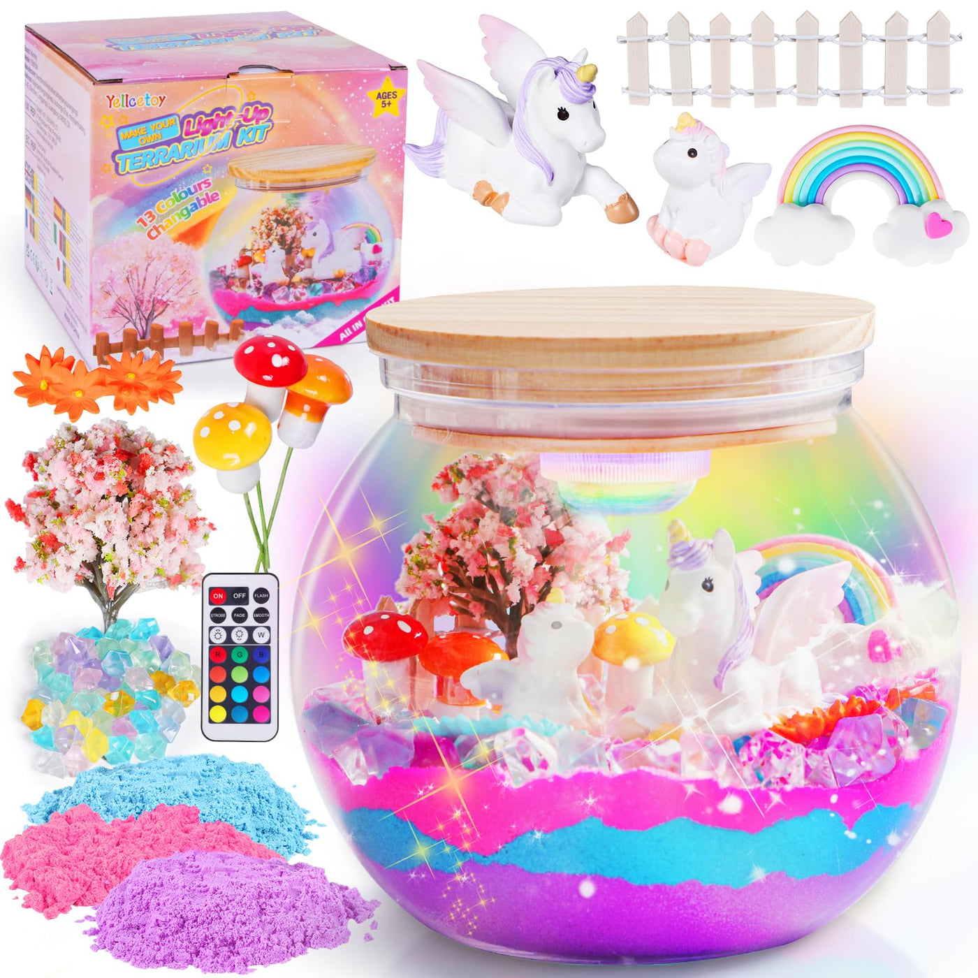 Gralal Einhorn Bastel-Nachtlicht-Set – DIY Mit Musik, Licht & Zubehör, Geschenk Für Mädchen 3-10 Jahre Gralal Einhorn Bastel-Nachtlicht-Set – DIY Mit Musik, Licht & Zubehör, Geschenk Für Mädchen 3-10 Jahre