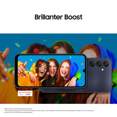 Samsung Galaxy A25 5G Smartphone, Simlockfrei ohne Vertrag, Android-Handy, 128 GB, Schnellladefunktion, 50-MP-Kamera, Blue, 30 Monate Herstellergarantie [Exklusiv auf Amazon] [Deutsche Version]