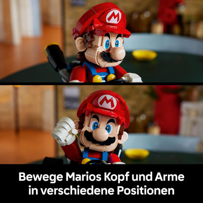 LEGO Super Mario: Mario Kart: Mario & Standard-Kart – Nintendo Figur und baubares Auto für Gaming-Fans – Sammlerstück für Erwachsene Gamer und Fans von Videospielen 72037