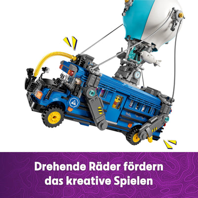 LEGO Fortnite Schlachtenbus – Spielzeug Fahrzeug aus dem Videospiel mit 9 Minifiguren und Zubehör – Geschenk für Gamer, Jungen und Mädchen und Fans ab 10 Jahren – Weihnachtsüberraschung - 77073