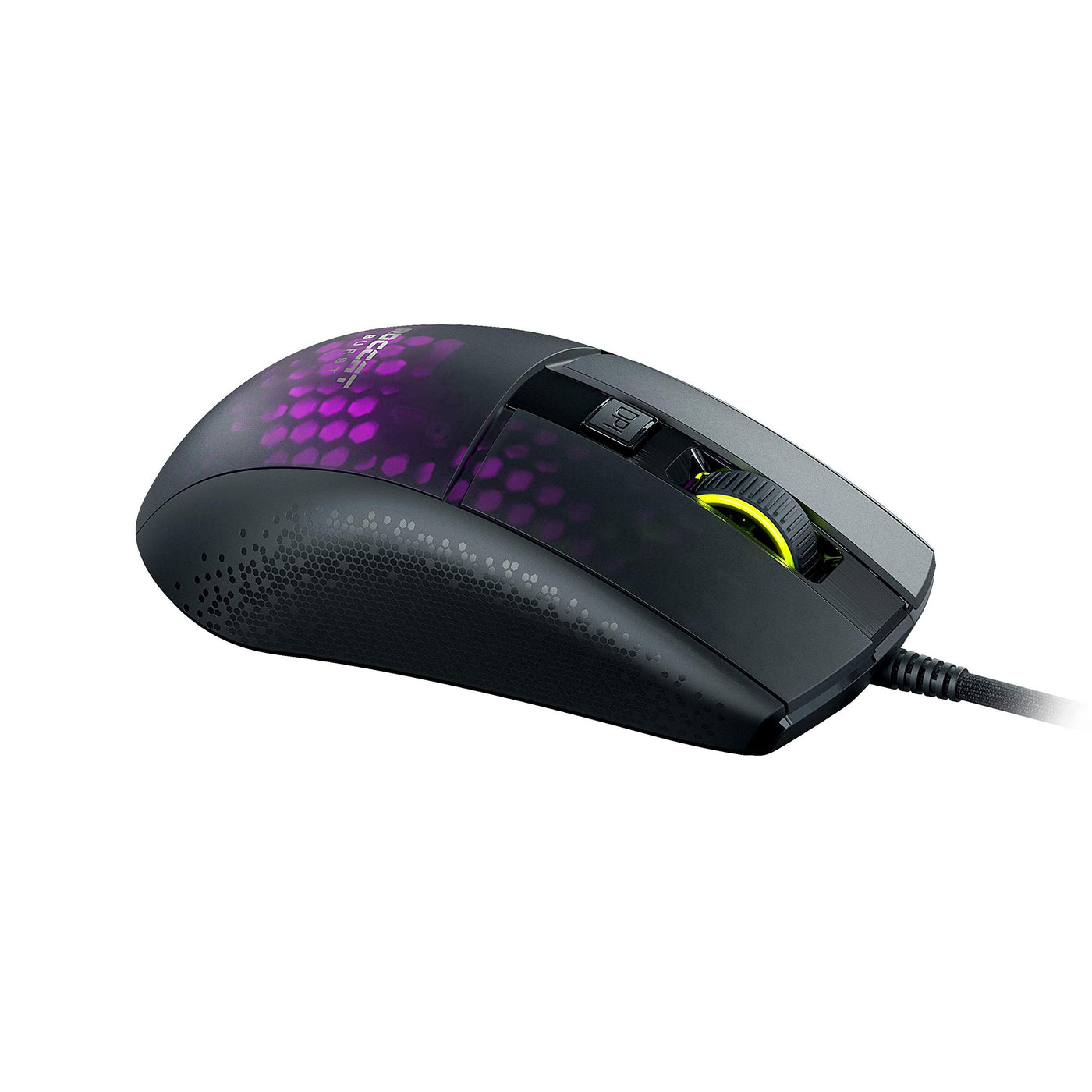 Roccat Burst Pro - Extrem leichte Optical Pro Gaming Maus (hohe Präzision, Optischer Owl-Eye Sensor (100 bis 16.000 Dpi), RGB AIMO LED Beleuchtung, 68g leicht, Designt in Deutschland), schwarz