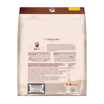 Senseo Pads Cappuccino, 16 Kaffeepads, 5 x 16 Getränke in der Vorratspackung