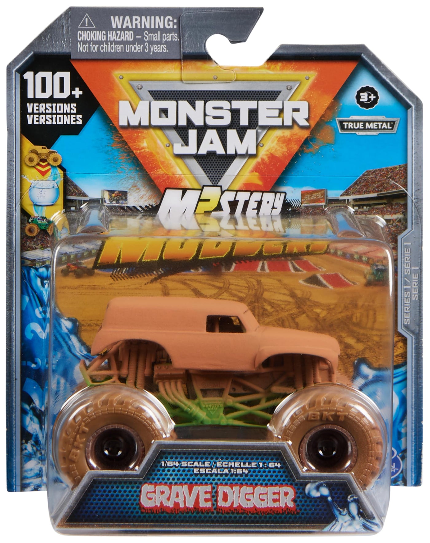 Monster Jam, Mystery Mudders, offizieller Monster Truck aus Druckguss im Maßstab 1:64, zum Waschen und Entdecken (Designs variieren)