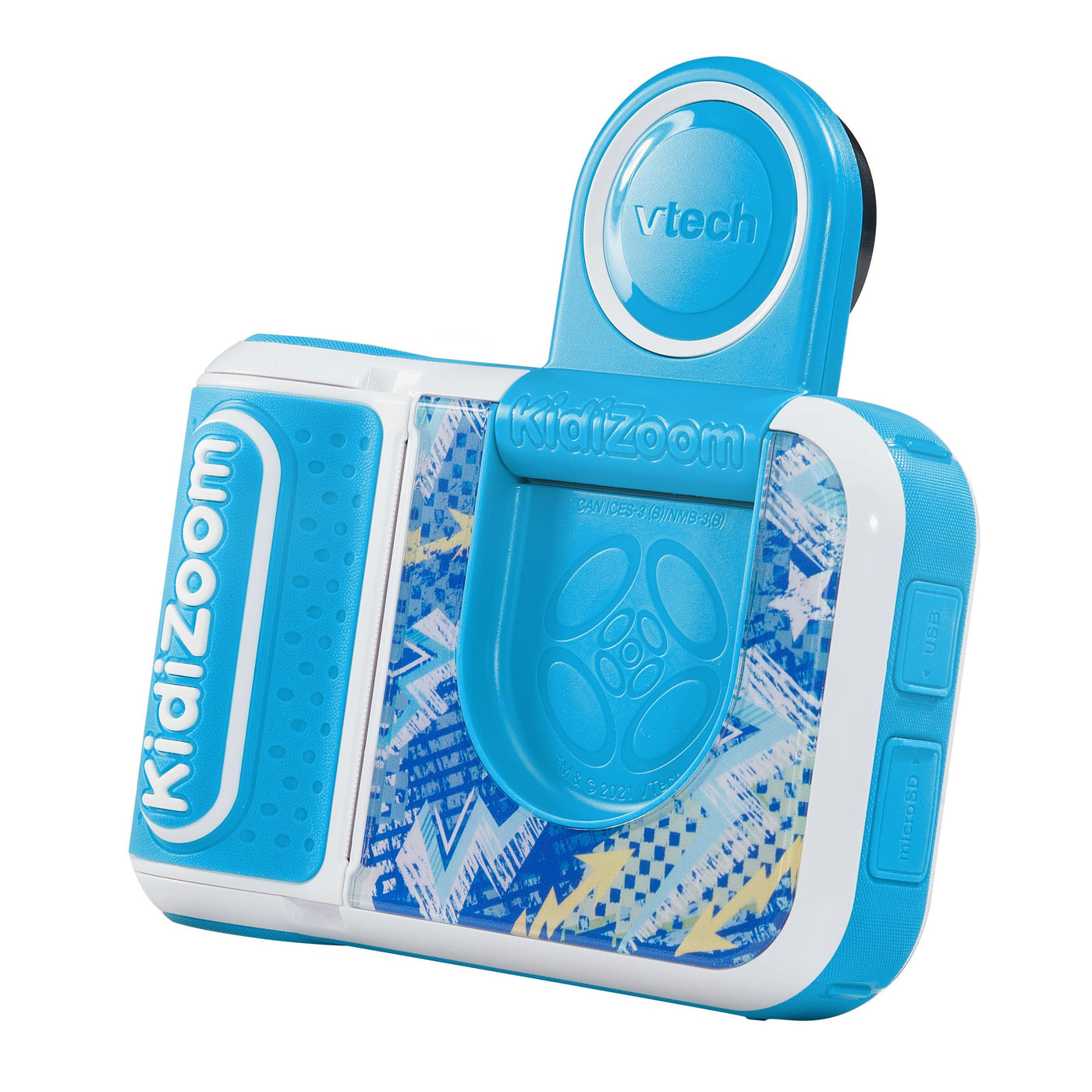 Vtech KidiZoom Print Cam Scrapbook Bundle blau - Kreative Kamera, die Bilder direkt ausdrucken kann - Inkl. Scrapbook, Stickern, Stift und Druckerpapier