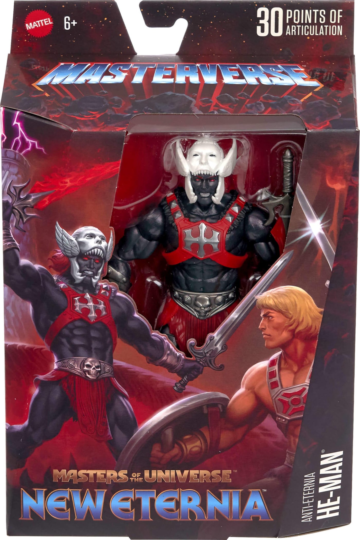 Masters of the Universe Masterverse Actionfigur, Deluxe-Sammelfigur mit 30 beweglichen Gelenken, austauschbaren Teilen oder Rüstung, ca. 18 cm großes Motu-Spielzeug, JHJ79