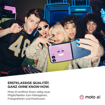 Motorola razr50 Ultra (Flip-Phone, 6,9"/4,0"-FHD+-Display, 50-MP-Kamera, 12/512 GB, 4000 mAh, Android 14) Mocha Mousse, inkl. Premium-Schutzcover [Exklusiv bei Amazon]