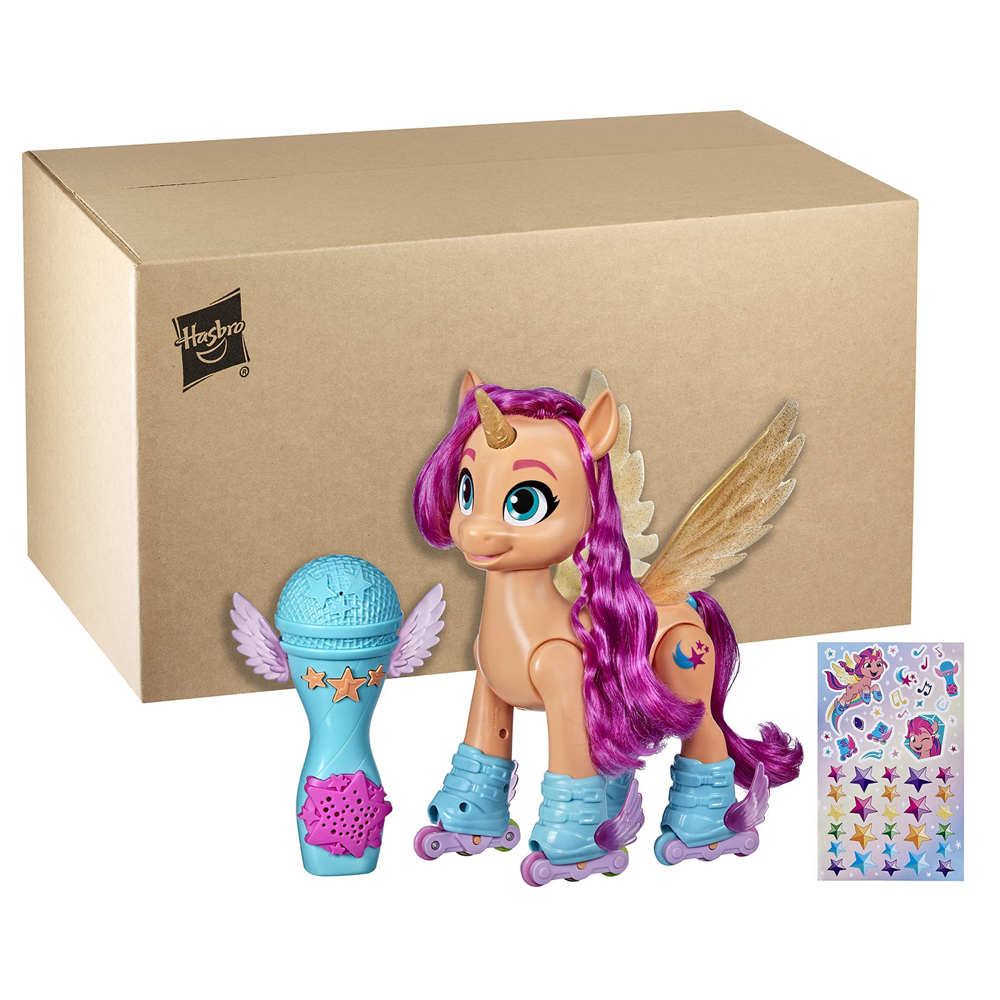 My Little Pony: A New Generation Sunny Starscout Inline-Singendes Rollerspielzeug 22,5 cm mit 50 Reaktionen, Lichter