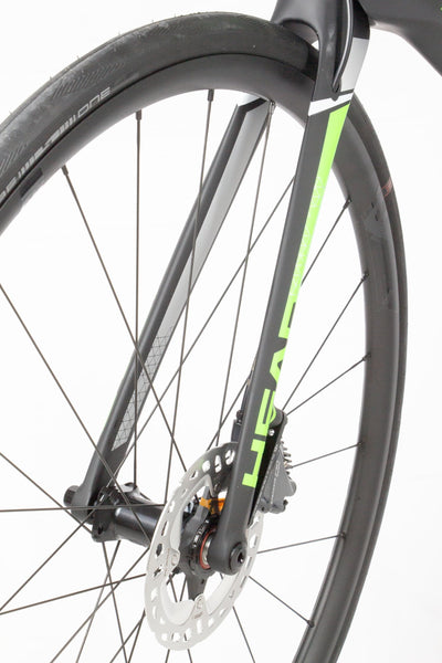 HEAD Unisex - Adult I-Speed Race Road Bike, Matt Black/Green, 54