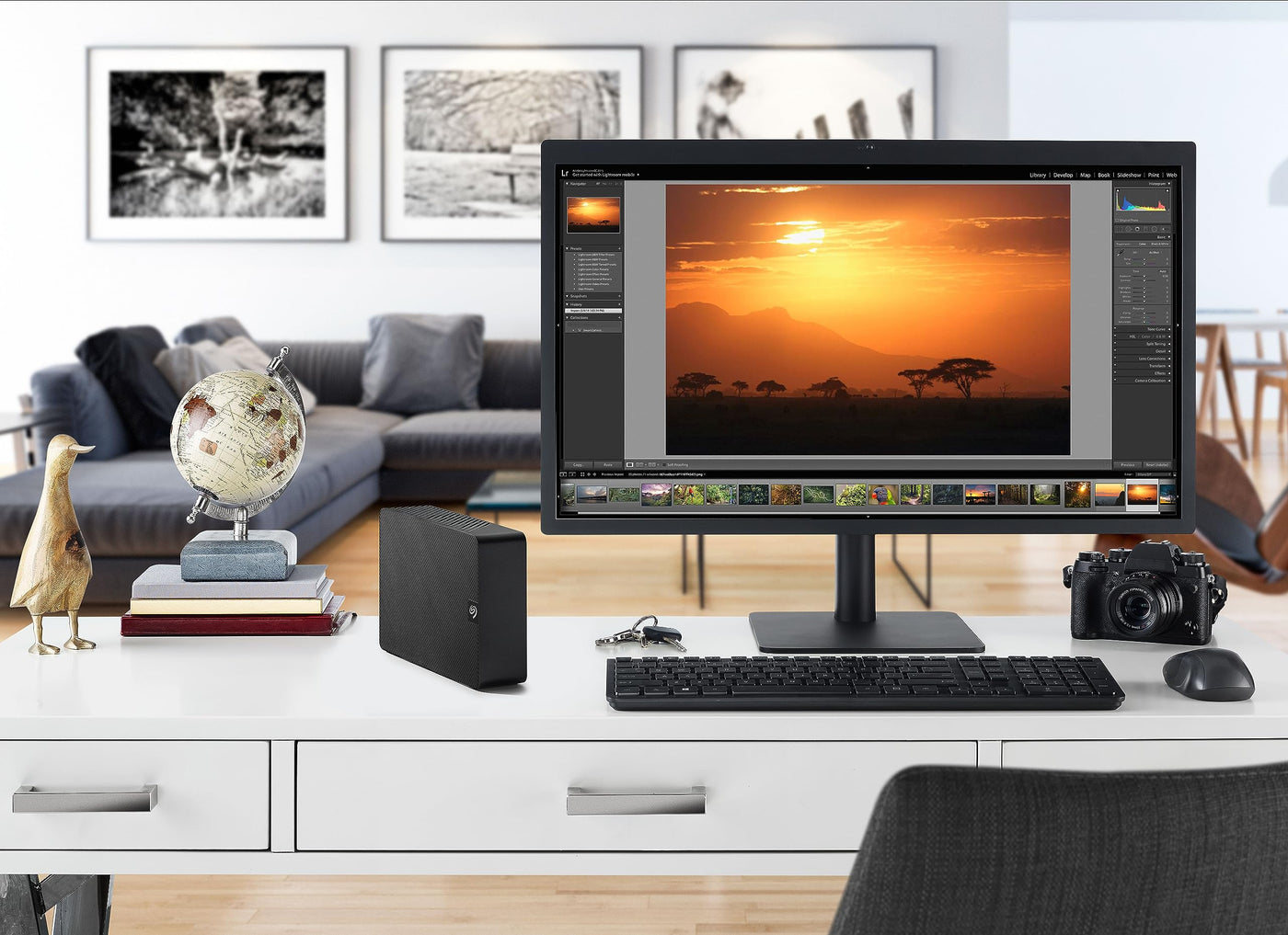 Seagate Expansion Desktop 20TB externe Festplatte, 3.5 Zoll, USB 3.0, PC & Notebook, inkl. 2 Jahre Rescue Service, Modellnr.: STKP20000400