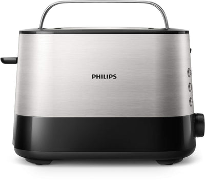 Philips HD9350/90 Wasserkocher (2200 Watt, 1.7 Liter) [Energieklasse A+++] + HD2637/90 Toaster (7 Stufen, Brötchenaufsatz, Stopp-Taste, 1000 W) + HD7546/20 Gaia Filter-Kaffeemaschine mit Thermo-Kanne