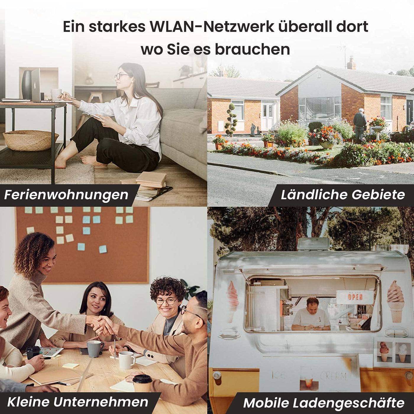 Tenda 4G07 4G LTE WLAN Router für SIM-Karten (CAT4, AC1200 Dualband 2,4GHz: 300Mbit/s + 5GHz: 867Mbit/s, 150 Mbit/s im Download) Plug & Play, LAN/WAN-Port, 2 Abnehmbare Antennen, MU-MIMO, Weiß
