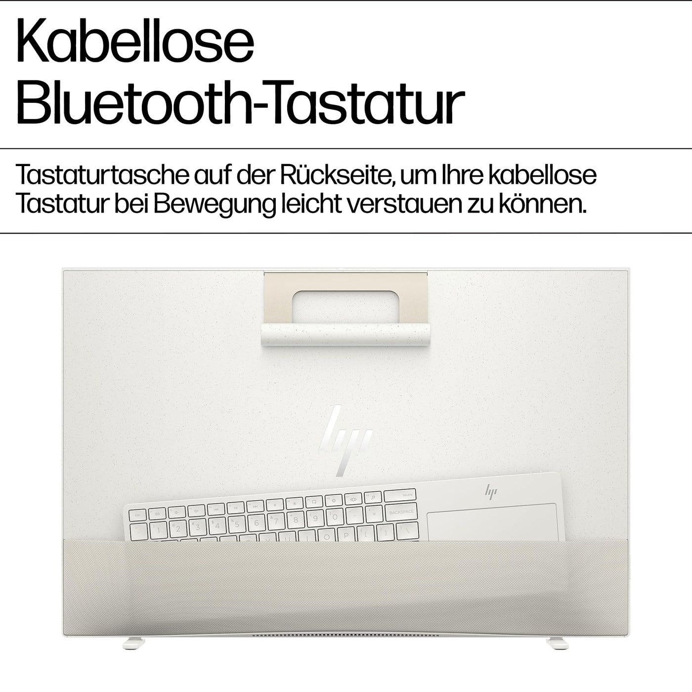 HP Envy Move All-in-One PC, 23,8" QHD Display, Intel Core i5-1335U, 16 GB DDR5 RAM, 512 GB SSD, Intel UHD Grafik, Windows 11 Home, Weiß