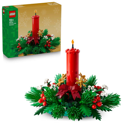 LEGO Weihnachtsgesteck - Spielzeug für Jungen und Mädchen - Modellbau mit roten Beeren, goldenen Sternen und grünem Laub- Geschenk für Kinder & Teenager ab 12 Jahren- 40743