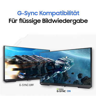 Samsung Odyssey G4B Gaming Monitor LS27BG400EU, 27 Zoll, IPS-Panel, Full HD-Auflösung, AMD FreeSync Premium, G-Sync kompatibel, 1 ms (G/G) Reaktionszeit, Bildwiederholrate 240 Hz, Schwarz