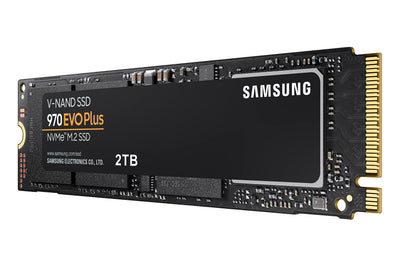 Samsung 970 EVO Plus NVMe M.2 SSD, 2 TB, PCIe 3.0, 3.500 MB/s Lesen, 3.300 MB/s Schreiben, Interne SSD für Gaming und Grafikbearbeitung, MZ-V7S2T0BW