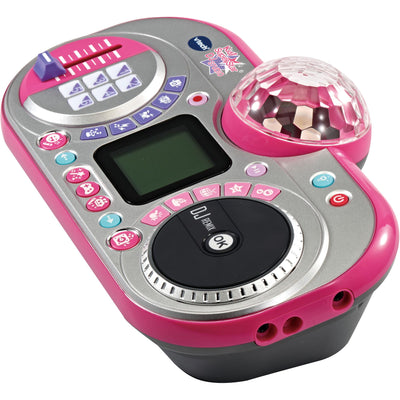 VTech Kidi Super Star DJ Studio pink – 10-in-1 Karaokespielzeug mit Mikrofon, abnehmbarem DJ-Mischpult und vielen Effekten zum Bearbeiten der Musik – Für Kinder von 6-12 Jahren