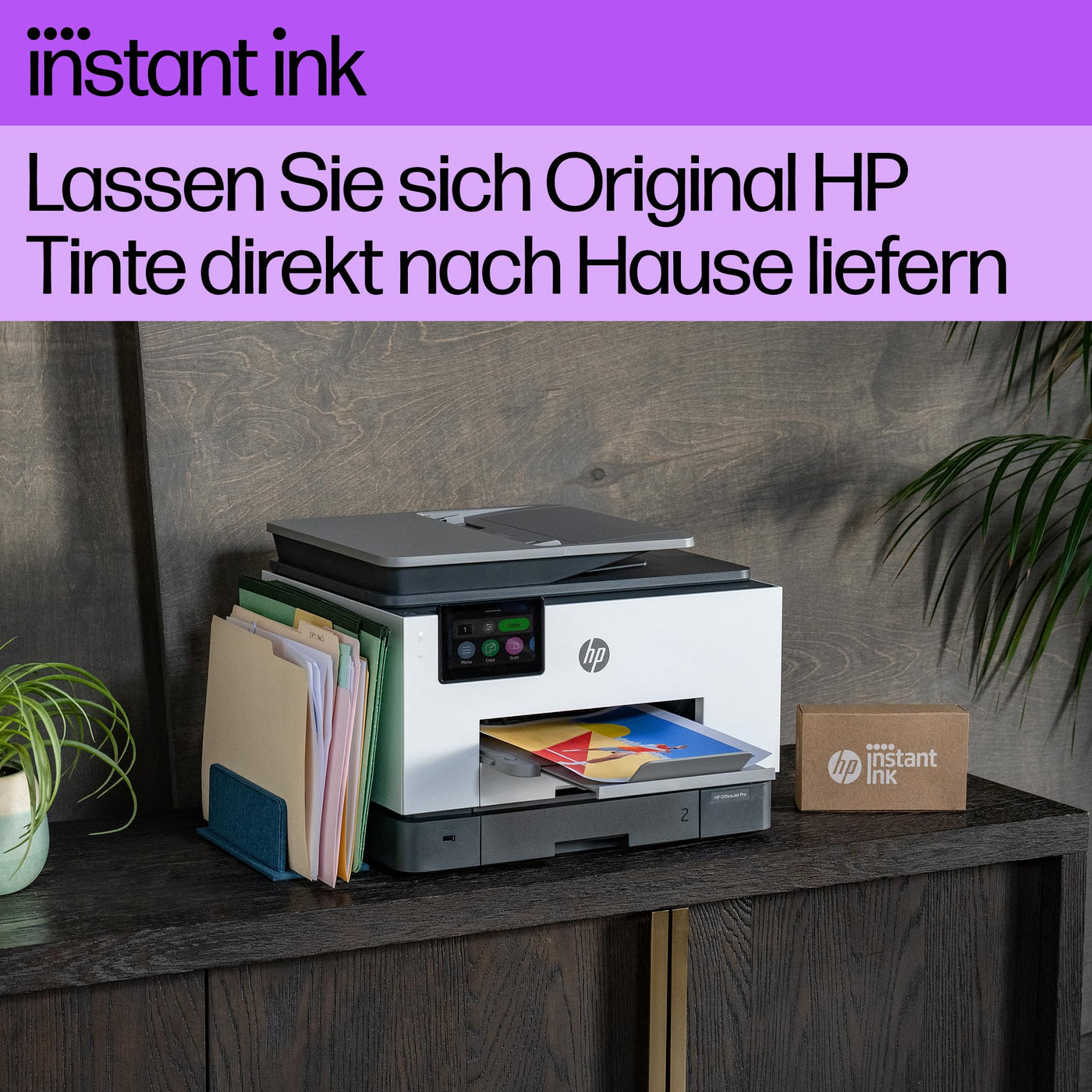 HP OfficeJet Pro 9132e Multifunktionsdrucker, 30€ Cashback, 3 Monate gratis drucken mit HP Instant Ink inklusive, HP+, Drucker, Scanner, Kopierer, Fax, WLAN, LAN, Duplex, Airprint, Grau-Weiß