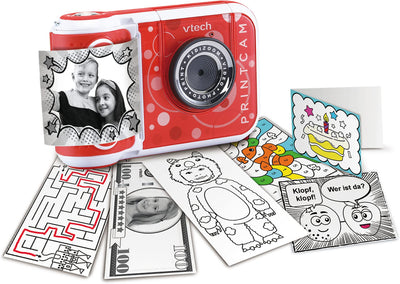 Vtech KidiZoom Print Cam – Sofortbild-Kinderkamera mit Druckfunktion, Selfie- und Videofunktion, Effekten, Spielen u. v. m. – Für Kinder von 4-12 Jahren