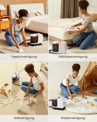 uwant B200 SE, Polsterreiniger gerät, Schwebemagnetmotor-Technologie, geeignet für die Reinigung von Sofas, Teppichen, Matratzen, 12000Pa, 69db