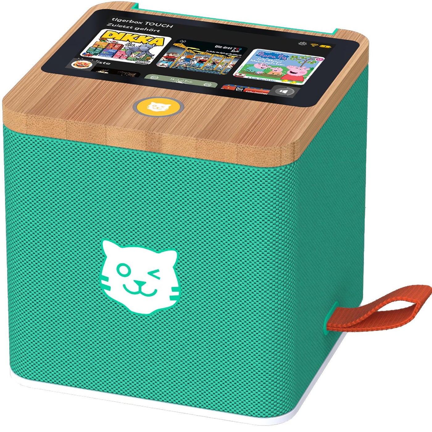 tigermedia tigerbox TOUCH PLUS grün| Streaming-Hörbox für Kinder | Stereo-Klang | Farb-Touchdisplay | Hörspielbox mit Nachtlicht | Bluetooth-Kopfhöreranschluss | extra starker Akku