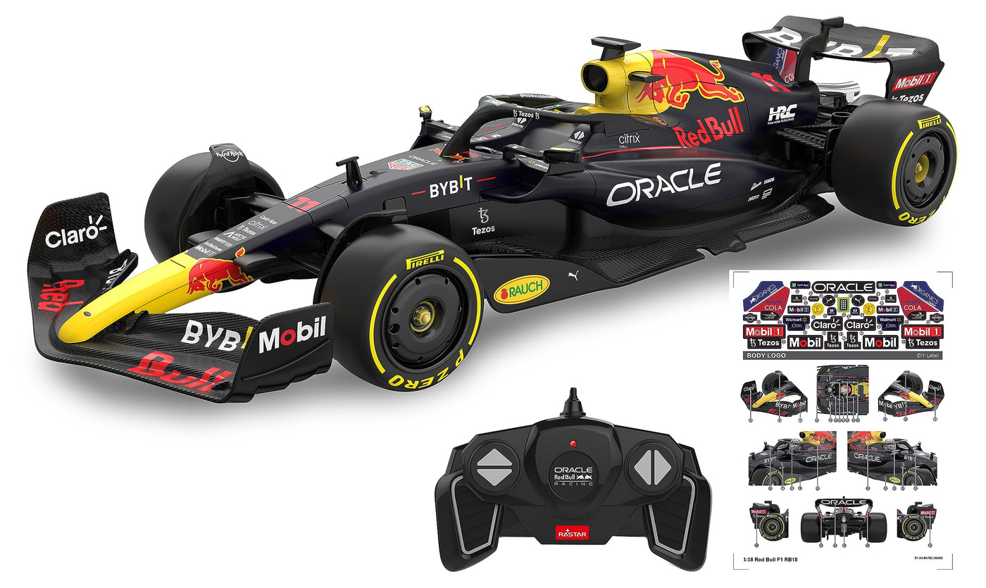 JAMARA Oracle Red Bull Racing RB18 1:18 2,4GHz -originalgetreue Lackierung, RC-Auto