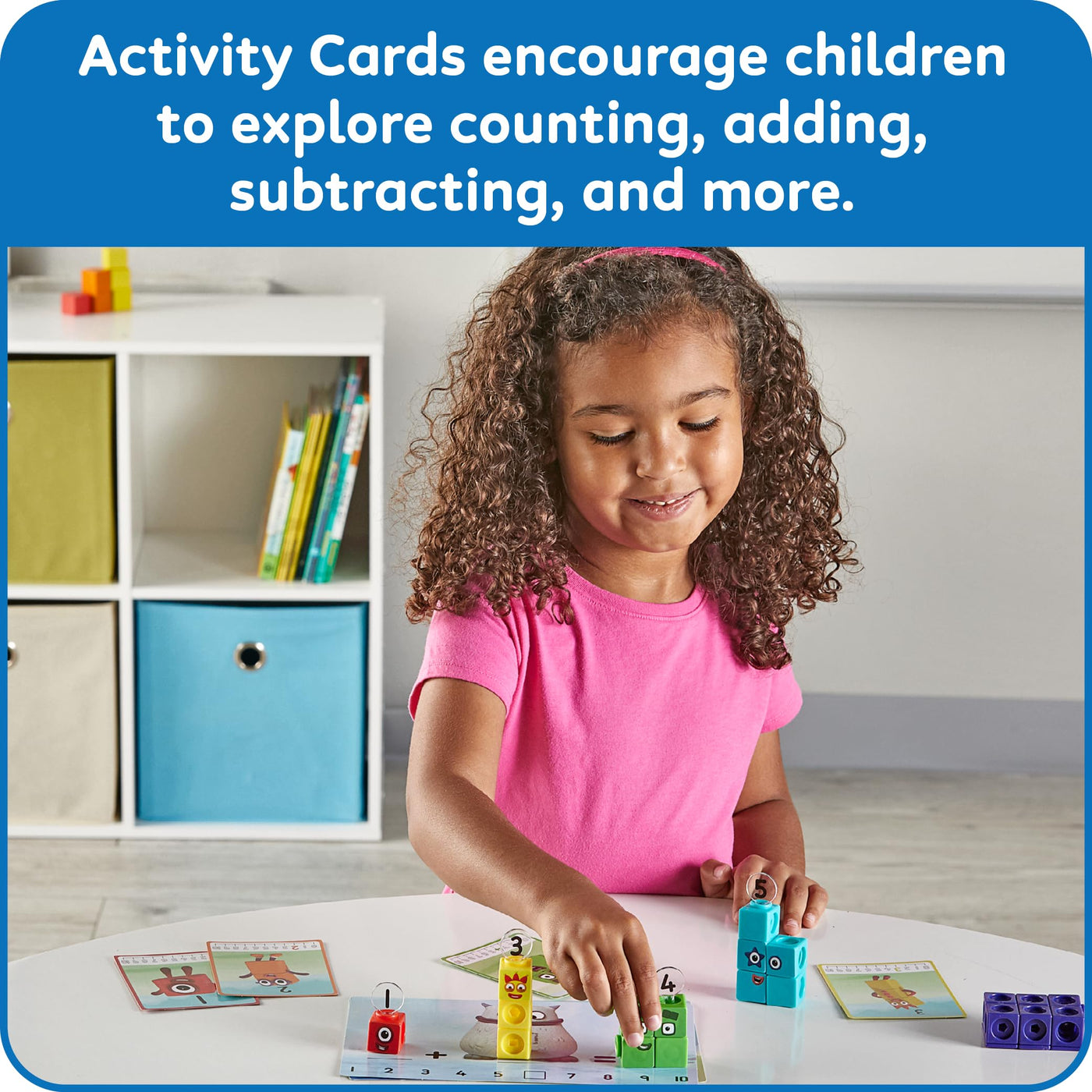 Learning Resources Numberblocks MathLink-Würfel 1-10 Aktivitätsset, Training vorschulischer Mathekenntnisse, Bauen, Lernen, Spielen – im Klassenzimmer und zu Hause, Ab 3 Jahren