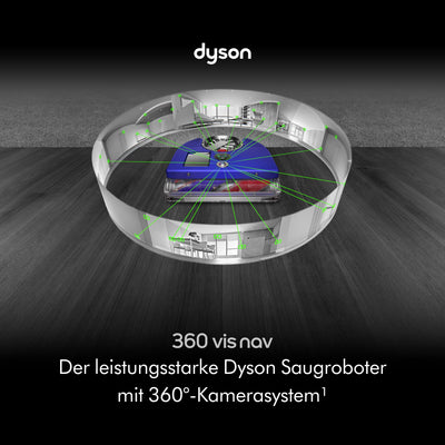Dyson 360 Vis NAV Saugroboter (Blau/Nickel)