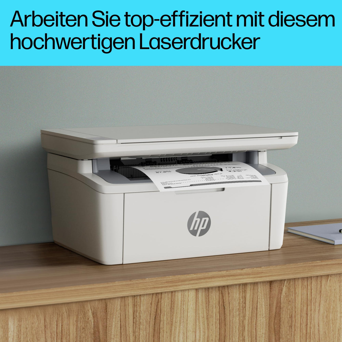 HP LaserJet MFP M140w Multifunktions-Laserdrucker, Monolaser, Drucker, Scanner, Kopierer, Duplex-Druck, DIN A4, WLAN, Airprint, Schwarz-weiß-Drucker