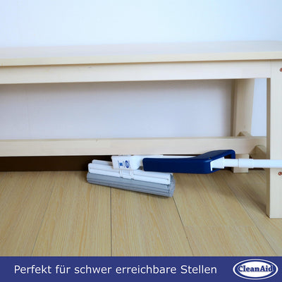 CleanAid OneTouch Magic Wischmopp Bodenwischer - saugstarker PVA Schwamm - Schwammwischmopp mit Auswringfunktion - Tierhaarentferner, optimal für alle glatten Oberflächen, Fliesen, Laminat, Holzboden