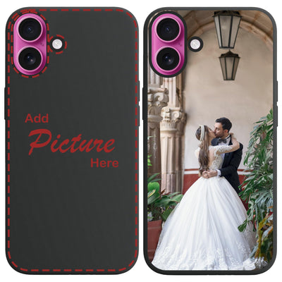 CoverHeld iPhone 16 Plus Handyhülle selbst gestalten aus Silikon Hülle schwarz mit deinem Bild/Design personaliseren und einzigartig Machen - Schwarze Silikonhülle