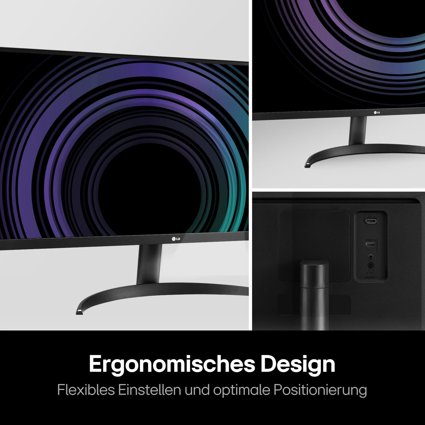 LG Electronics 34WQ500-B UltraWide™ Full HD 34" (87cm), 2560 x 1080, 21:9, AMD FreeSync™, HDR10- and VESA DisplayHDR™ 400, IPS with sRGB 99% (Typ.), Waves MaxxAudio®, 5ms GtG - Schwarz