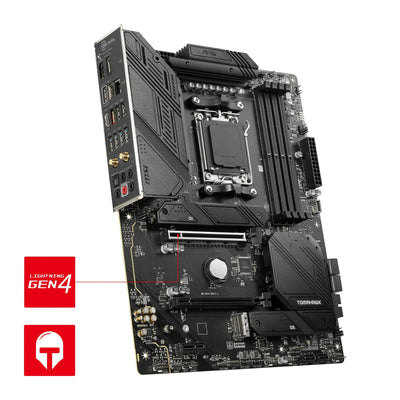 MSI MPG B650 Tomahawk WiFi Mainboard, ATX - Unterstützt AMD Ryzen 7000 Serie Prozessoren, AM5-14 Duet Rail 80A VRM, DDR5 Memory Boost 6400+MHz/OC, 2 x PCIe 4.0 x16, 3X M.2 Gen4, Wi-Fi 6E