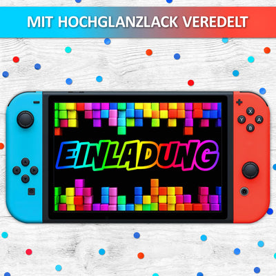 12x Gaming EINLADUNGSKARTEN KINDERGEBURTSTAG Junge Mädchen - die Gamepad PARTY Karten sind die Gamer EINLADUNG für Jungen Mädchen Kinder GEBURTSTAG Einladung VIDEOSPIEL Game-Controller SPIELEABEND