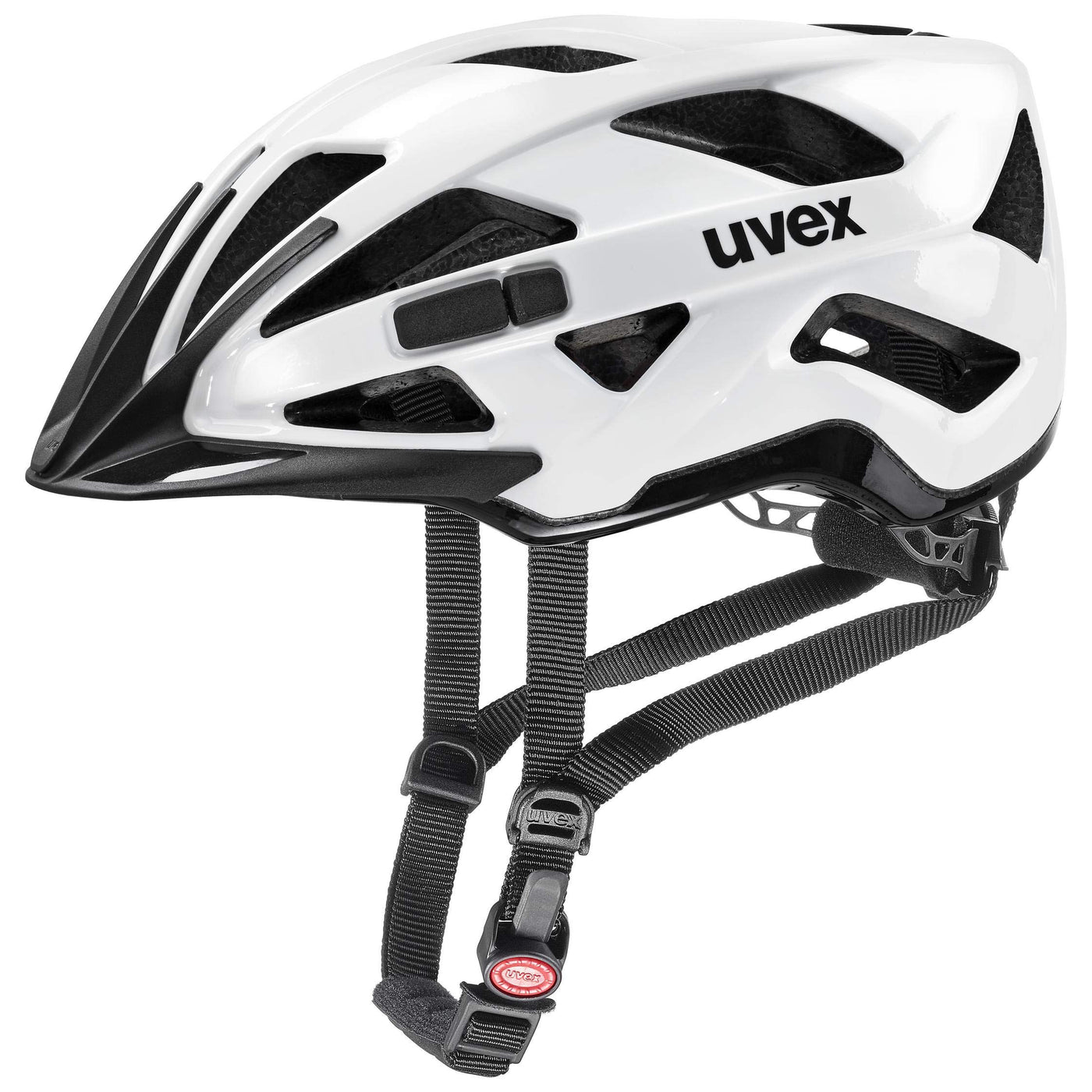 uvex active - sicherer Allround-Helm für Damen und Herren - individuelle Größenanpassung - erweiterbar mit LED-Licht - white black - 56-60 cm