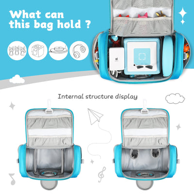 OUKNAK Tragetasche für Toniebox Starter Set, Aufbewahrungstasche für Audio Player Tragebox für Toniebox 2 Zubehör Reisetasche (Blau)