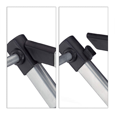 Relaxdays Wäscheständer, klappbar, ausziehbar, 11 Stangen, 6 Ebenen, platzsparender Turmwäscheständer, Metall, grau